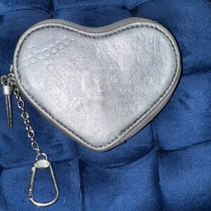Coach Metallic Heart Key Holder